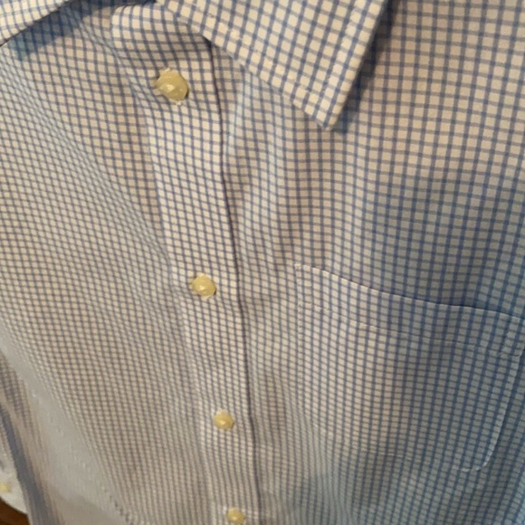 Cat and Jack size medium 8-10 Design is white and blue squares - Picture 2 of 8